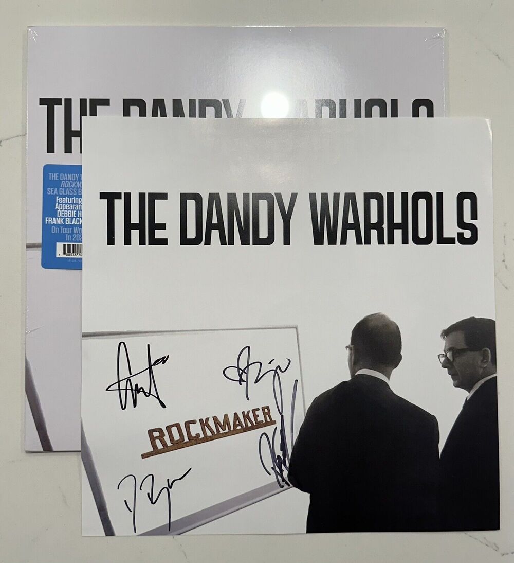 The Dandy Warhols SIGNED Autograph "Rockmaker" 12x12 LP Insert 2024 Entire Band
